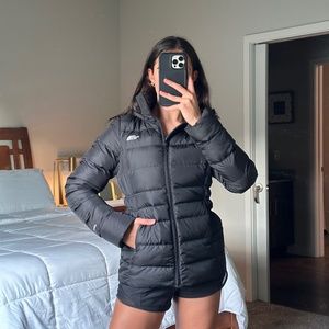 North Face black puffer jacket